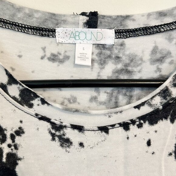 NWT Abound by Nordstrom Black & White Short Sleeve Casual Shirt Dress - S - Picture 3 of 8